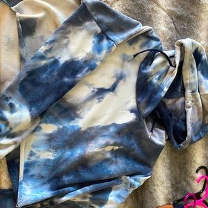 Tye Dye Cropped Hoodie